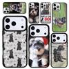 Capa Case für iPhone 17 Air 16 Pro Max 15 Plus 11 13 Mini 14 12 Rückseite Handyhülle Schnauzer Hund