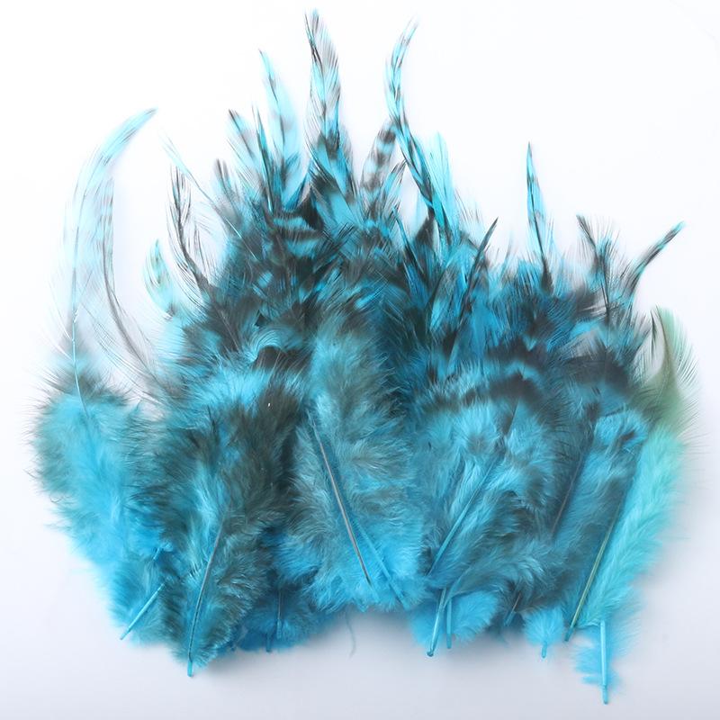 50Pcsdiy Jewelry Accessories Feathers Red Lu Flower Tip Feathers Chicken Feather Handicrafts Dream Catcher Clothing Decoration