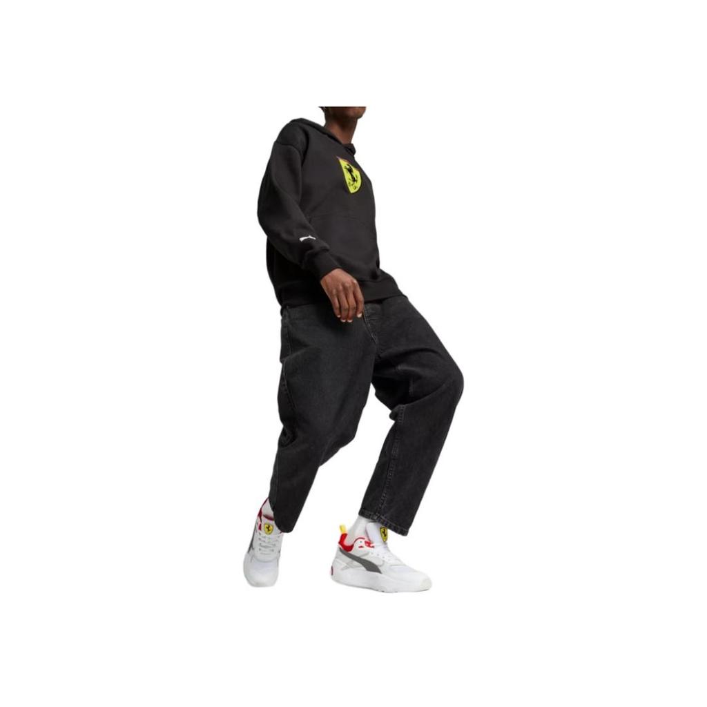 Puma X Ferrari Logo Hoodie Men Hoodies Black 627054-01