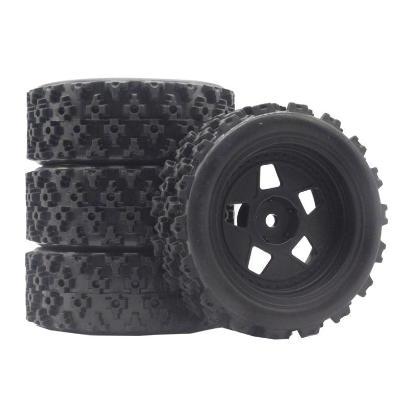 4pcs 70MM Rally Tires Rubber Tire Wheel Tyre for Tamiya XV01 XV02 TT01 TT02 PTG-2 1/10 RC Rally Racing Car Upgrade Parts