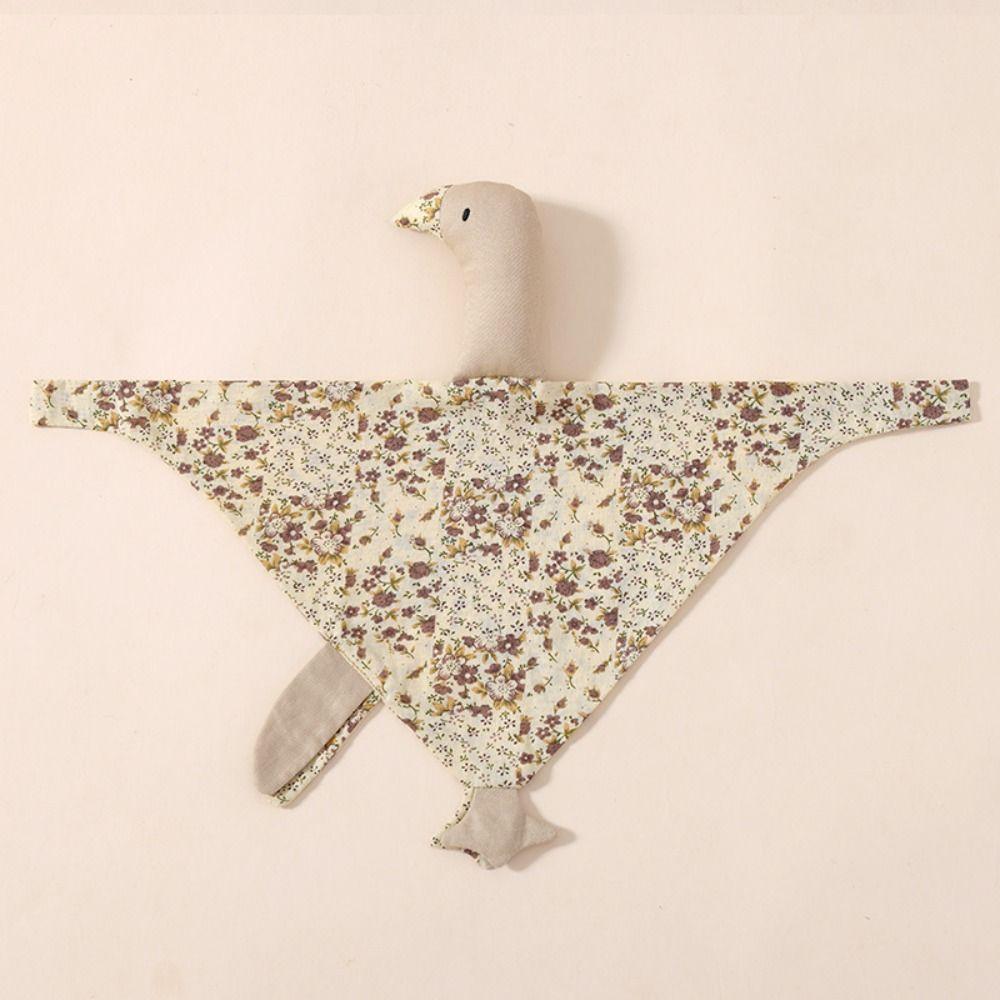Pure Cotton Newborn Saliva Towel Swan Kid Gooses Snuggle Toy Birthday Gift