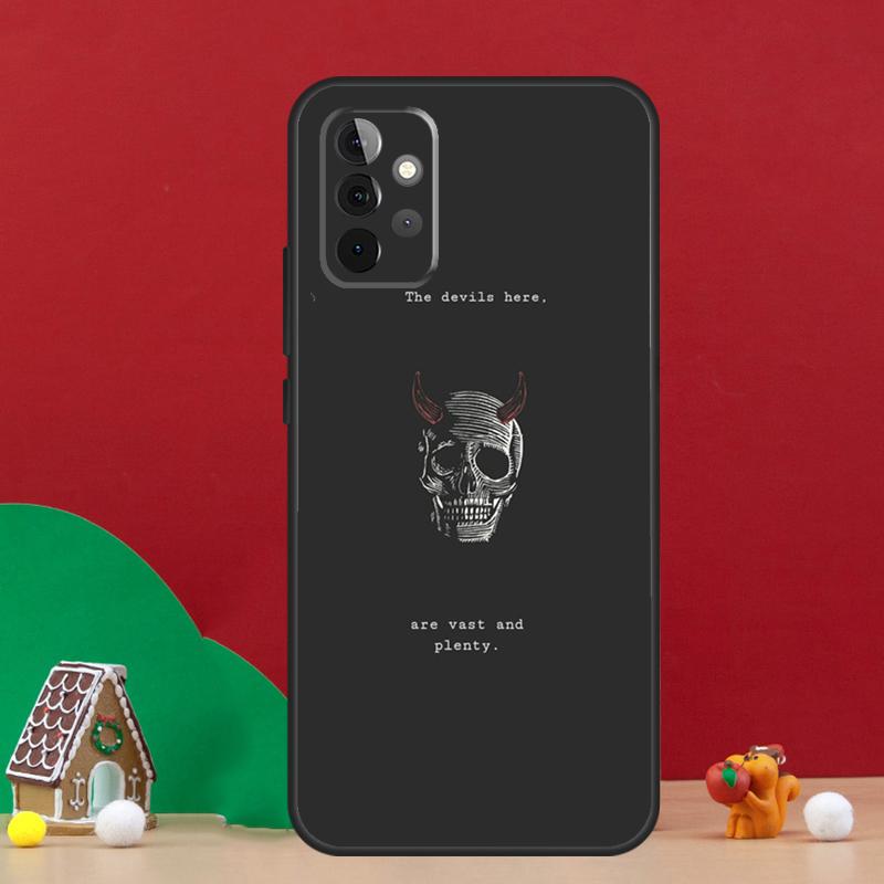 Black Aesthetics Skull Skeleton Case For Samsung Galaxy A55 A52 A32 A12 A33 A06 A16 A26 A36 A56 A15 A53 A13 A34 A54 A14 A17