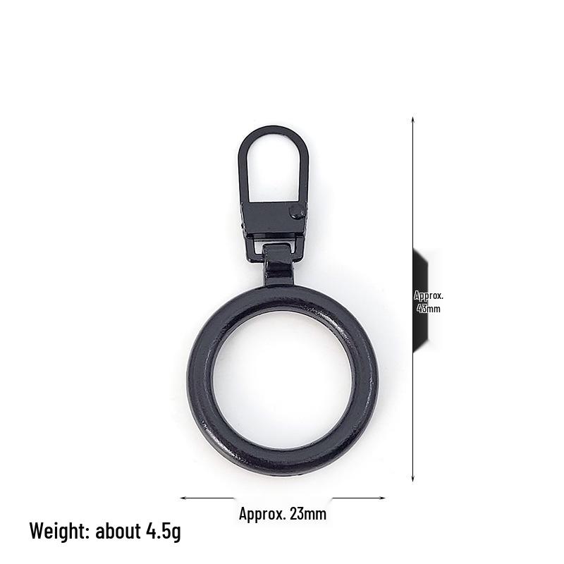 Detachable Metal Zipper Pull Tab Accessory for Bags, Shoes, and Clothes Repair