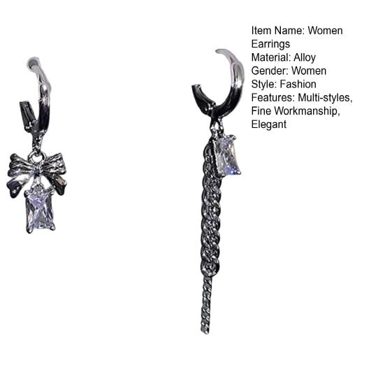 1 Set Damen Ohrringe Süß Cool Gothic Mehrere Stile Elegant Geschenk Legierung Liebesherzförmig Creolen Hänge Stecker Ohrringe Set für Verabredungen