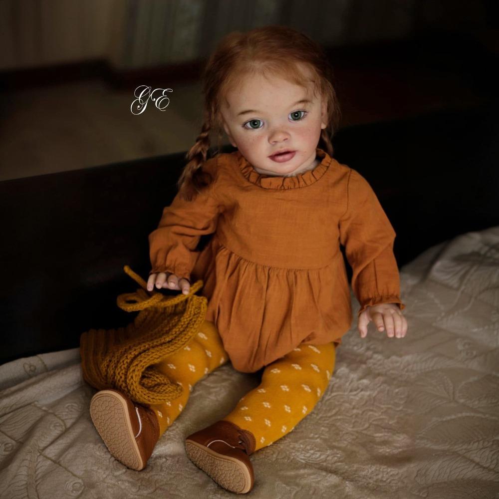 

Большой размер 26 дюймов Милые куклы-симуляторы PIPPA Мягкое тканевое тело Куклы-новорожденные Живые Кукла-малыш Реборн Игрушки для детских подарков на день рождения cloth body