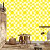 Wallpaper Casual Checkerboard Yellow for Living Room and Bedroom 50x1000