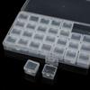 Bead Organizer Box Small Clear Plastic Bead Rhinestone Storage Containers with Hinged Lid for Storage Small Items Crafts Jewelry