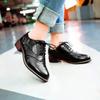Britischer Stil Retro Damen Oxford Schuhe mit niedrigem Absatz