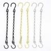 Silver Iron Decorative Chain For Indoor Outdoor Use Includes 20 S Hooks Easy Install Ceiling Decoration Hanger