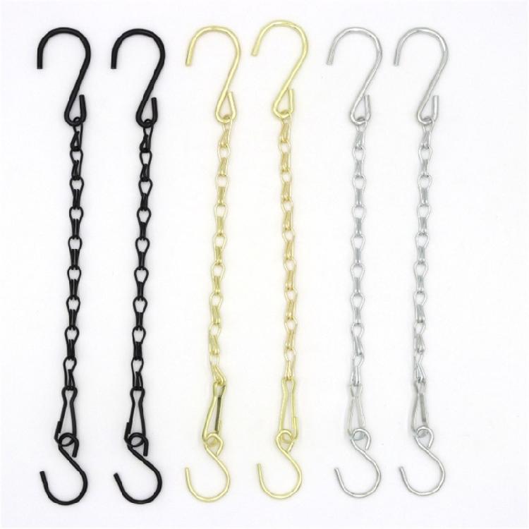 Silver Iron Decorative Chain For Indoor Outdoor Use Includes 20 S Hooks Easy Install Ceiling Decoration Hanger