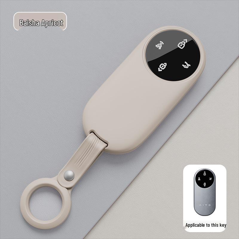 Silicone Key Cover for AITO M7/M8/M9 - Full Coverage, Anti-Drop & Scratch Protective Car Accessory