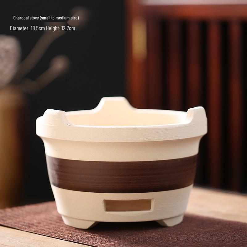 High-Temperature Resistant Ceramic Stove and Teapot Set for Outdoor Tea Brewing and Roasting