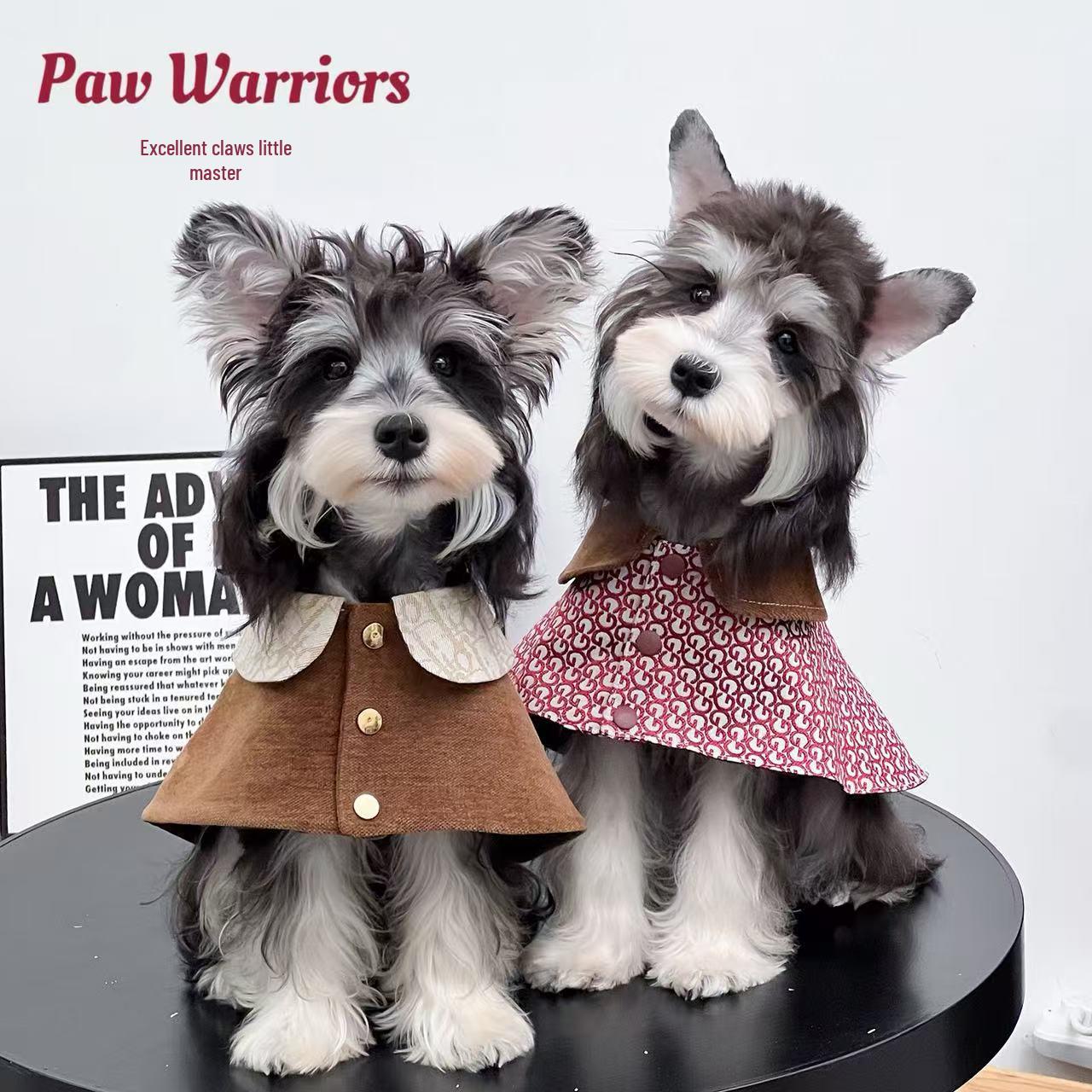 

Осенне-зимнее пончо: Стильный двухцветный плащ для крупных собак, таких как пудели и ретриверы M