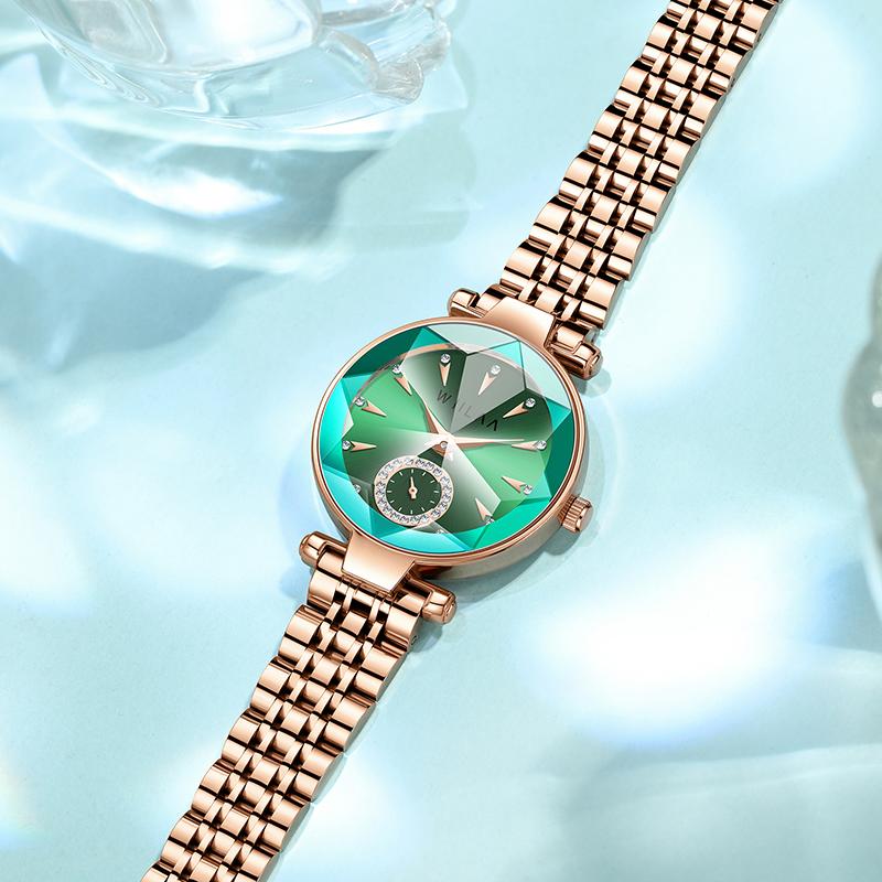 Luxusmarke Armbanduhren Damen Roségold Damenuhr für Damen Schmuck Weibliche Stunde Lässige Damen Quarzarmbanduhren