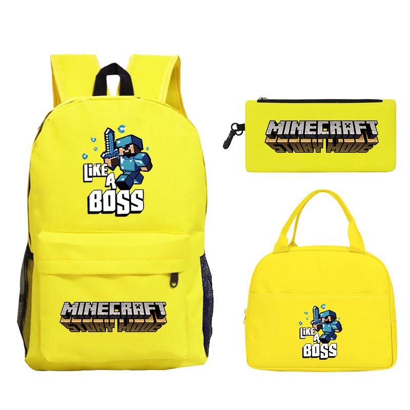 

Game Merchandise Printed Backpack Primary And Secondary School Schoolbag Three-Piece Set no specifications