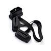 Wholesale Flat+Thin 16Pin OBD 2 Extender OBD2 16 Pin ELM327 Male To Dual Female Y Splitter Elbow OBDII Extension Connector Cable