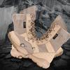 Fashion Summer Combat Training Boots Work Shoes Lightweight Mesh Breathable Military Tactical Boots 34-49 Plus Size Outdoor Hiking Boots