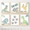 Wandkunst Leinwand Malerei Cartoon Niedlichen Dinosaurier Rex Baby Kinderzimmer Dekoration Poster Und Drucke Hause Schlafzimmer Wand Bilder
