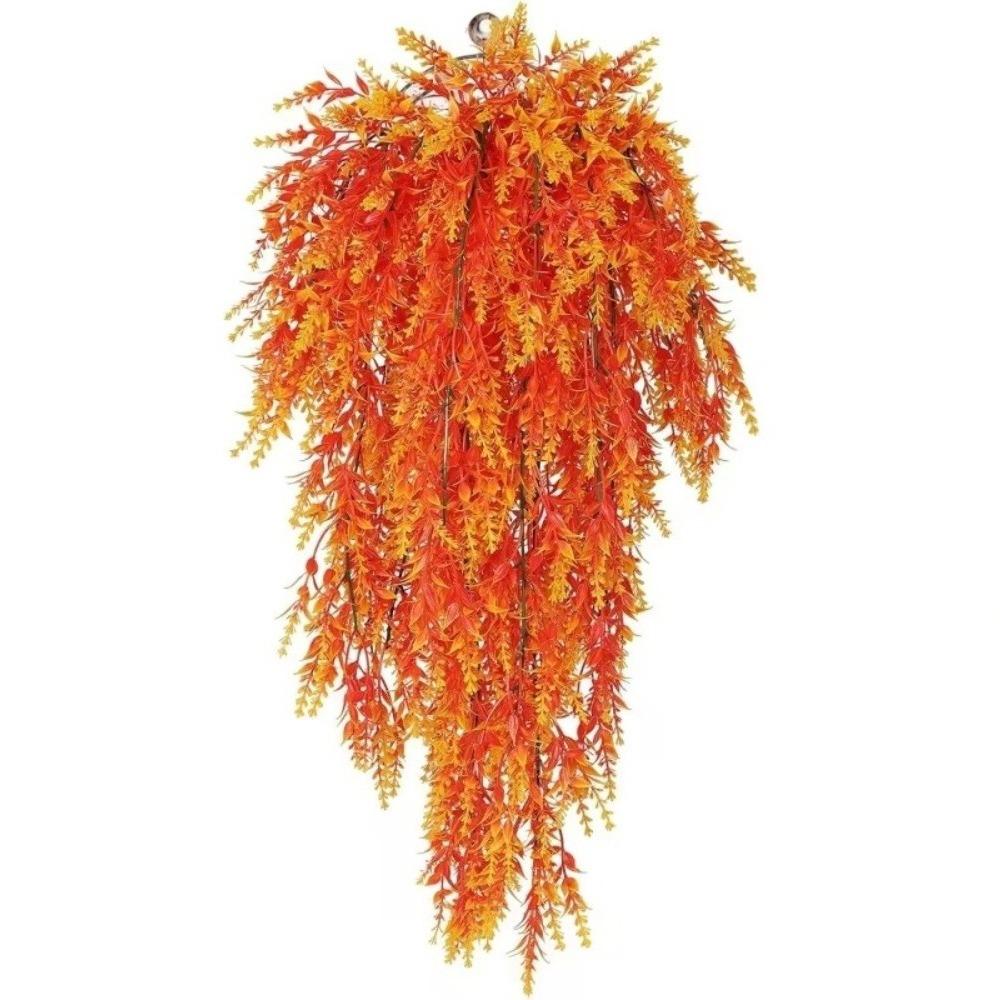 Multicolor Artificial Wisteria Flower Garland Lavender Color Green Leaves Artificial Hanging Vine DIY Plastic Flower Decor