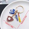 Bold Red Drip Oil Baseball Glove & Shoe Keychain - Sporty Bag Pendant for Men & Women