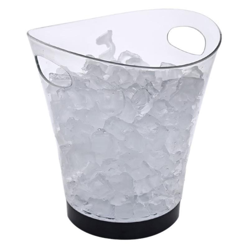 5L LED Ice Buckets with Colorful Light Portable 5L LED Ice Buckets Ice Container Bin for Outdoor BBQs and Festivities