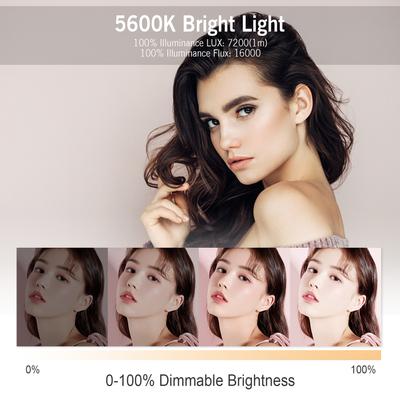 LED Video Light Studio Portrait Lamp 100W Daylight 5600K CRI93+ TCLI95+ 16000LM Brightness Dimmable Bowens Mount with