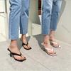 Fashion Sexy High Heels Slippers Clip Toe Heeled Sandals Woman Shoes 2025 Summer Elegant Flip Flops Stilettos Heel Solid Pumps Slipper