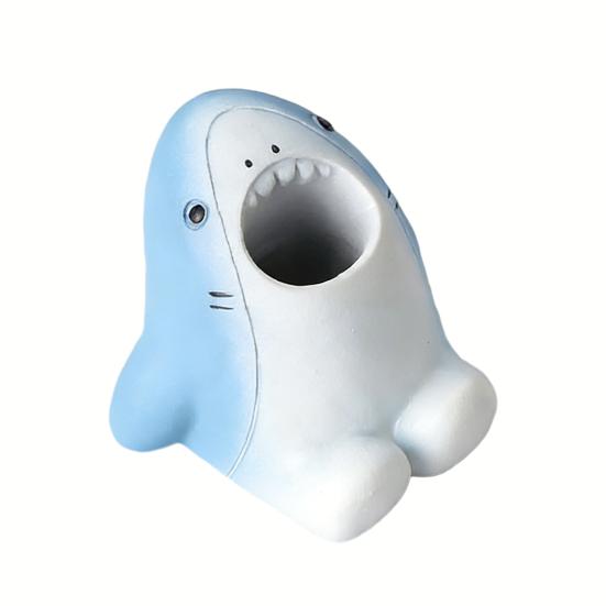 Niedlicher Tier-Zahnbürstenhalter Lustiger Harz-Stifthalter Mini Tier Einzelner Zahnbürstenständer Badezimmer-Organizer für Waschtisch-Arbeitsplatte Büro