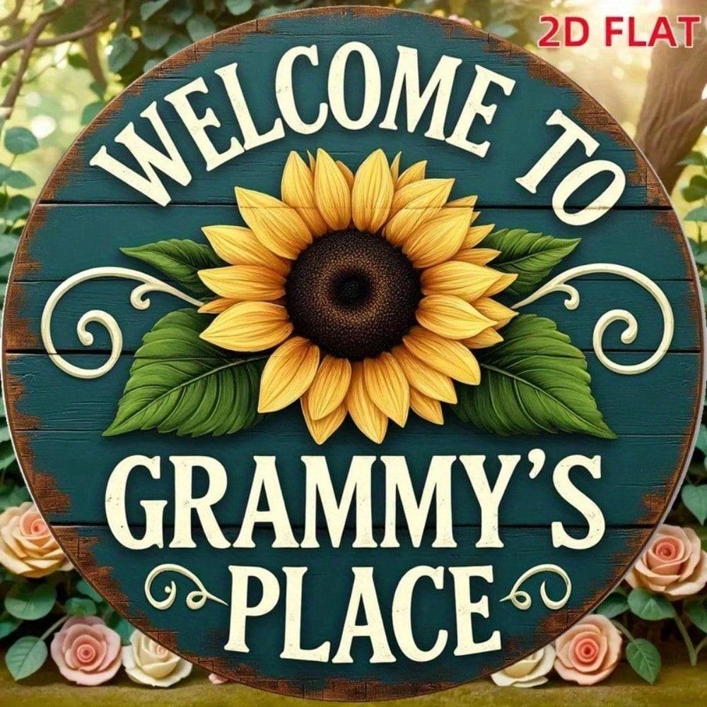 Vintage Metal Tin Sign 8x8 Inch Retro Wall Decor Rustic Farmhouse Plaque