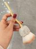 1 pièce Pinceau de Maquillage Luxe Forme Rose avec Décor Strass, Grand Pinceau Blush, Pinceau Nail Art & Pinceau Nettoyage Poussière, Pinceau Contour Pinceau Poudre