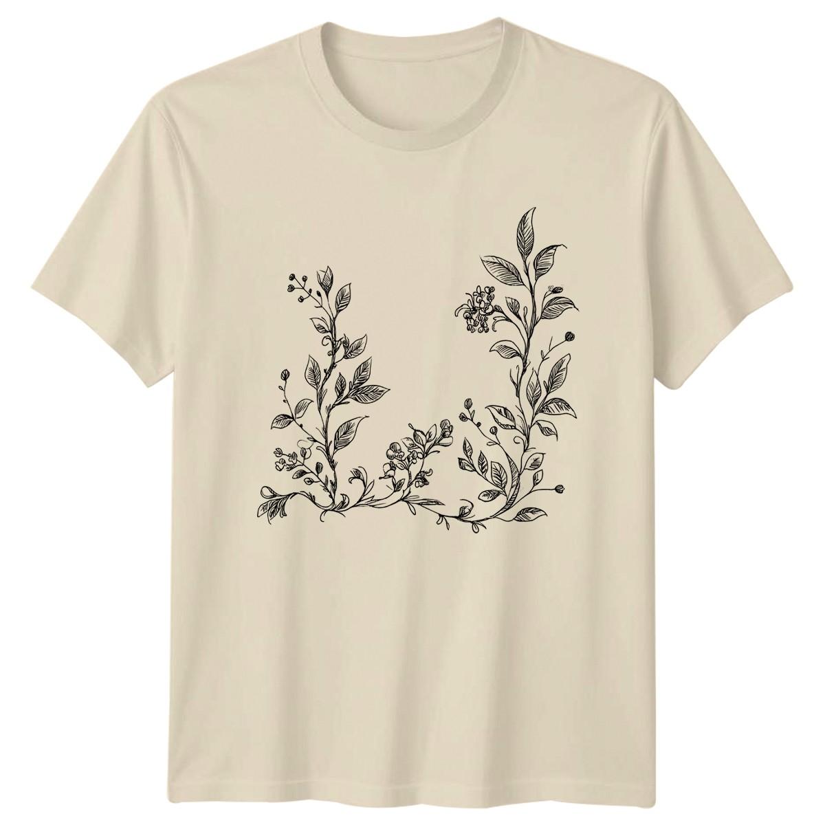 Nature Always Finds A Way T-Shirt Botanical Sketch Floral Birthday XXL