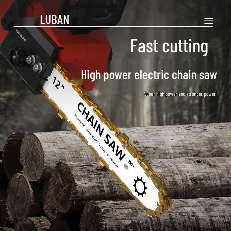 Kadileer 12-inch Cordless Electric Pruning Chainsaw CN plug (adapter included)