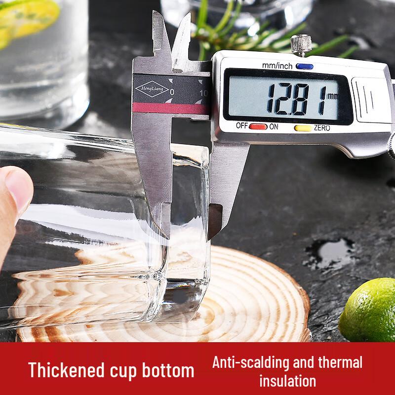 Tall Octagonal Glass Tumbler Set