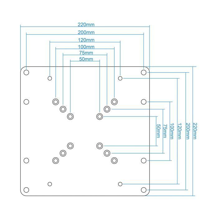 Adaptateur fixe TOOQ pour écra