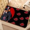 A beautifully designed rug featuring members of the Akatsuki organization from Naruto, suitable for use as a non-slip mat in 003