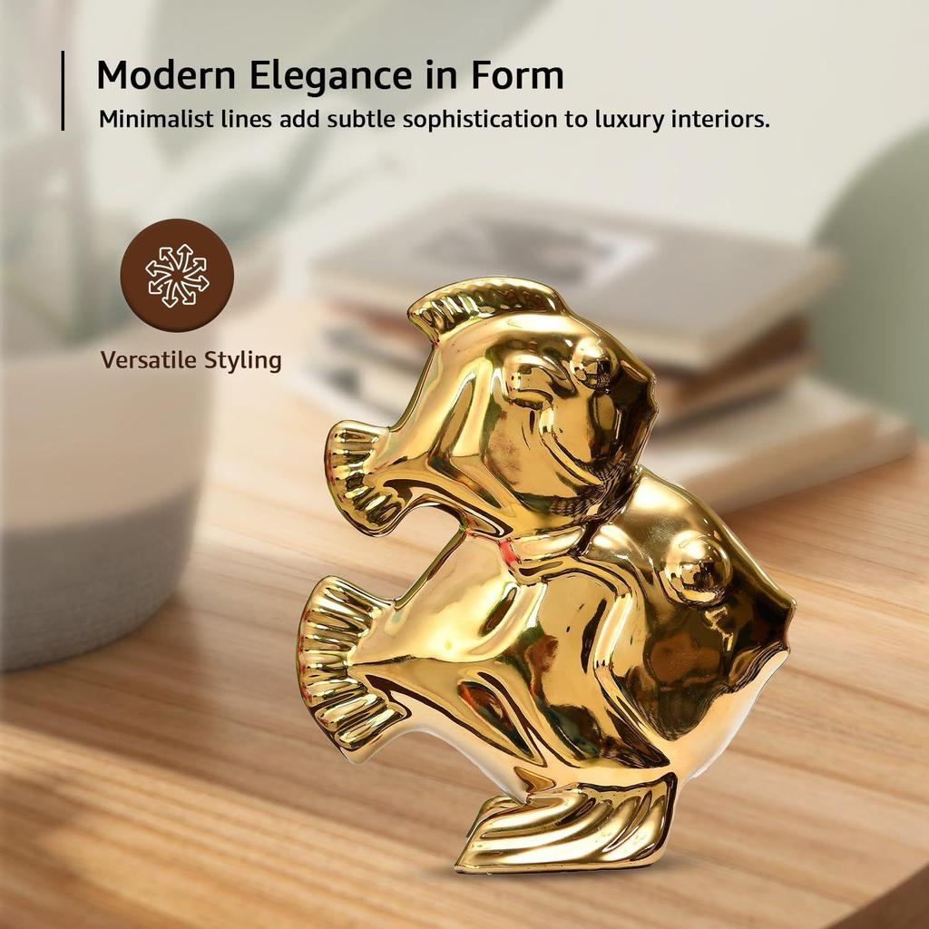 Twin Fish of Abundance & Luck | A Powerful Emblem of Prosperity & Balance | Perfect for Attracting Good Fortune – Pack of 1