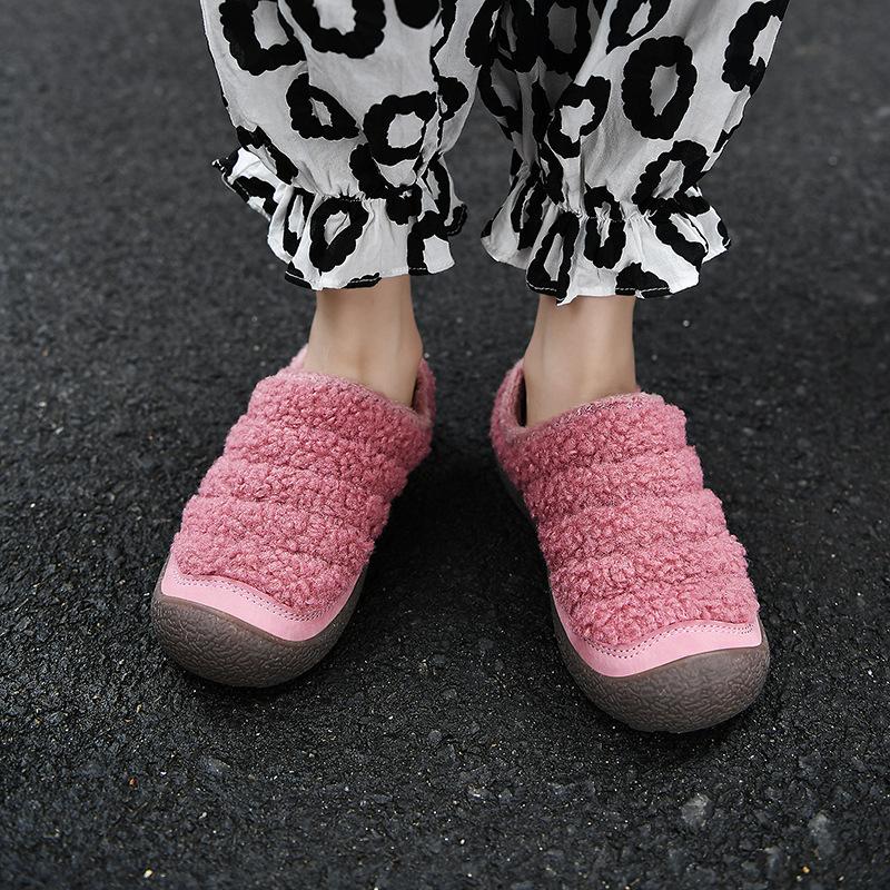 

Детские домашние хлопковые тапочки Зимние мальчики и девочки с набивкой и утолщенные теплые тапочки Холодостойкие, нескользящие и износостойкие для повседневной носки 38