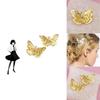 Elegant Women's Golden Butterfly Headband Hair Clip From Bungo Stray Dogs Akiko Yosano