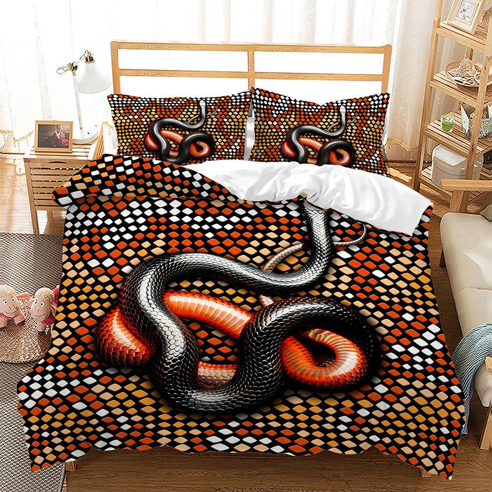 Fashion technology printing, 3D digital printing, bedding, duvet covers, pillowcases, three-piece sets