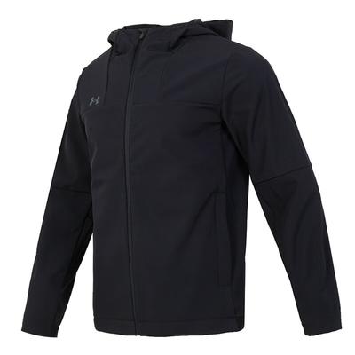 Under Armour Giacca con cappuccio e zip antivento calda unisex nera 24600408-001