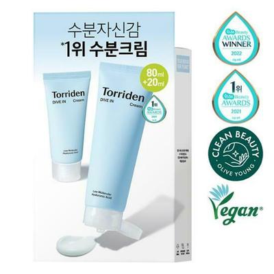 Dive-In Cream Low Molecular Hyaluronic Acid with Sh-EGF 80mL Special Set (Special Gift: 20mL)