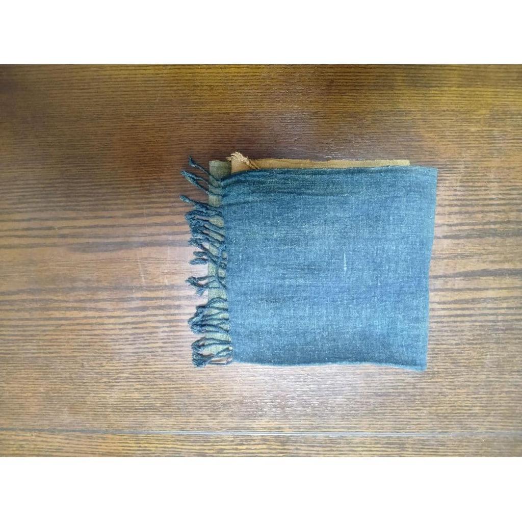 Used Stole, indigo dyeing, plant dyeing