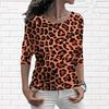 Spring Autumn Long Sleeve Leopard Graphic Women T-shirts 3d Print Streetwear Ladies Tees Loose Casual Female Tops