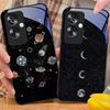 Astronaut Planet Für Oppo A79 5G 58 78 74 60 4G Reno 11F Realme GT 6 11 Note 50 10 C55 X2 Gehärtetes Glas Schwarz Handyhülle