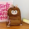 Cartoon Labubu Lovely Plush Backpack Girl Heart Large Capacity Outward Commuting Shoulders Bag Kids Birthday Gift