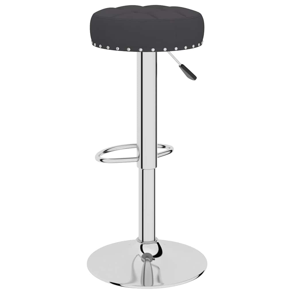Vidaxl Bar Stools, 2 Pcs, Black, Upholstered In Fabric