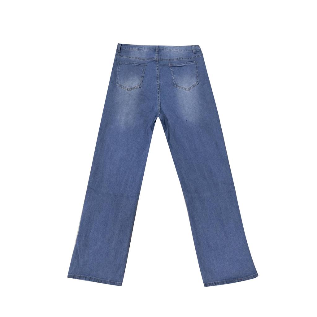 Women's Denim Classic Versatile High Waist Fashionable Trousers