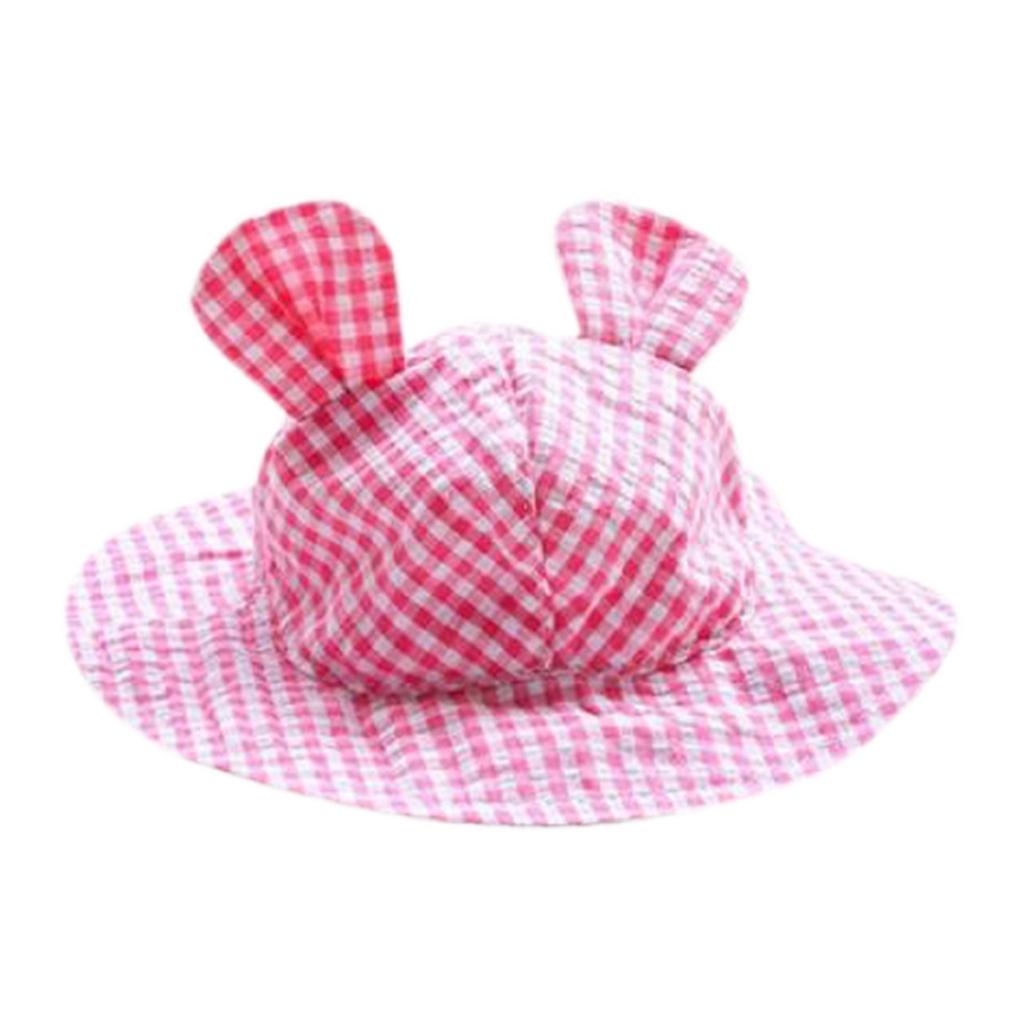 Plaid Pet Dog Hat Cute Sun Dog Hat Sun Hat Dog Sun Hat With Rope Adjustment