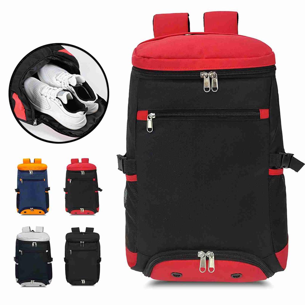 Large Capacity Tennis Backpack Breathable Badminton Backpack with Shoe Compartment