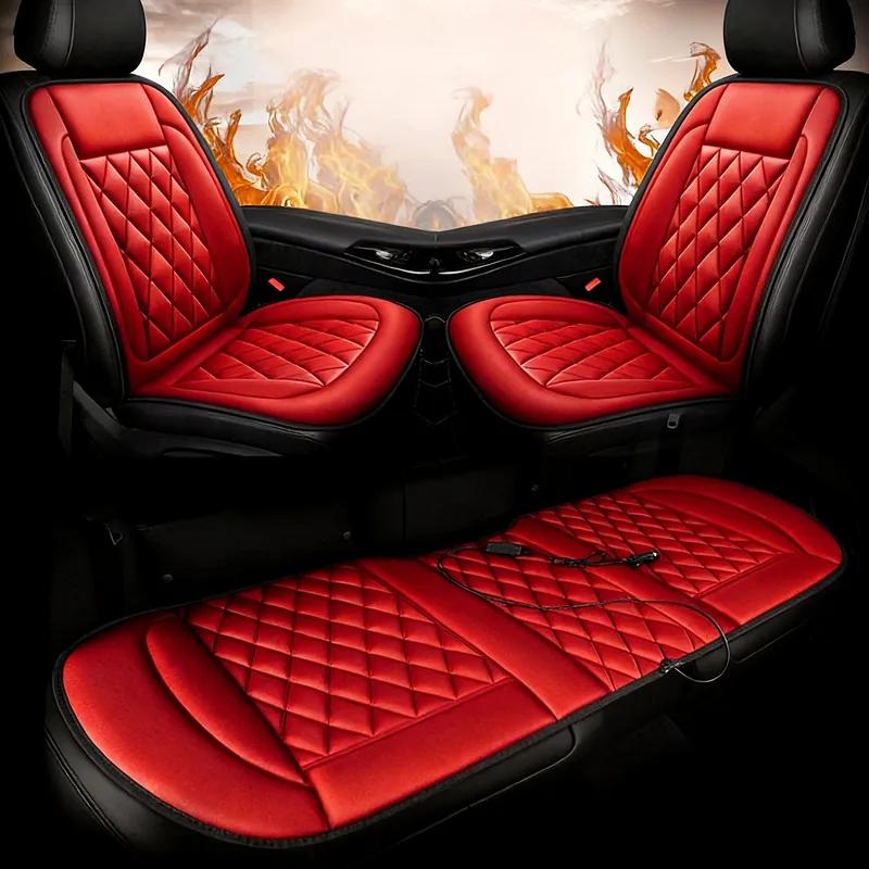 30s Fast Heating Car Seat Cushion Autumn Winter Electric Pad Safe Warm Lumbar Support, Small Cars Special